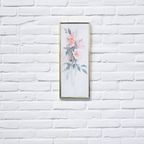 Langwerpige Gouden Lijst Roze Bloemen thumbnail 2