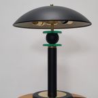 Vintage Tafellamp Space Age Stijl Zwarte Lamp Metaal thumbnail 2