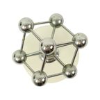 Vintage Atomium Beeldje Chroom Keramiek Expo 58 Souvenir thumbnail 12
