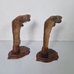 Vintage Hertenpoot Lampen Frans Taxidermy. thumbnail 7