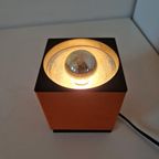 Vintage Spot Philips Cube Light Oranje Lamp Jaren 70 thumbnail 7
