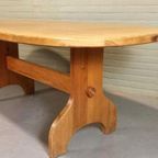 Vintage Grote Massief Grenen Eettafel, Ovaal, 180 X 90 Cm thumbnail 8