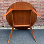 Scandinavische Vintage Teakhouten Ronde Tafel Jaren ‘60 thumbnail 10