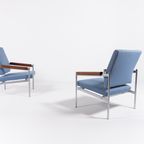 Pair Of Lounge Chairs By Kay Boeck Hansen For Fritz Hansen, 1970’S Denmark thumbnail 4