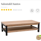 Geweldige Eiken Salontafel Van Gossens thumbnail 2