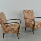 1950’S Swedish Modern Set Of 2 Sculptural Armchairs thumbnail 5