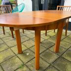 Vintage Carl Malmsten Mixed Wood Table And 4 Chairs thumbnail 19