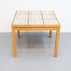 Vintage Deense Salontafel Eiken Keramiek thumbnail 2