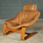 ‘kroken’ Fauteuil Met Hocker – Ake Fribyter – Nelo Möbel – Jaren 70 thumbnail 17