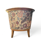 2 X Armchair / Club Chair / Floral Fabric / 1980s thumbnail 3