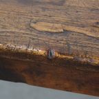 Zeer Mooie En Karaktervolle Engelse Antieke Pinewood Country Eettafel Met Een Uniek Mooi Patina thumbnail 13