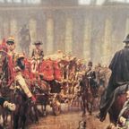 William Logsdale (1859-1944). Lithograph Of "The Procession Of Sir James Whitehead". thumbnail 5