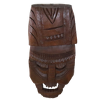 Vintage Houten Wandmasker Masker Hout Wanddecoratie thumbnail 2