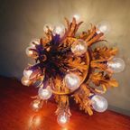 Grote Plafondlamp In Goudkleurig Metaal, Banci Firenze, 1960 thumbnail 11