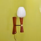 Nl11 – Jaren 50 Wandlamp -Teak thumbnail 2