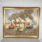 G. Van Belleghem - Xl Schilderij - Koeien In De Weide thumbnail 8