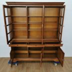 Antieke Vintage Landelijke Boekenkast Buffetkast Wandkast Vitrinekast thumbnail 5