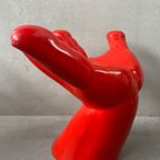 Vintage Hand Chair / Stool Polyester – 1980’s thumbnail 5