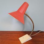 Vintage Gelede Metalen Bureaulamp, Jaren 60 thumbnail 11