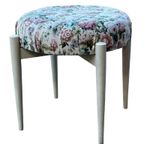 Vintage Krukje Jaren 60 Bloemenmotief Ottoman thumbnail 6