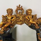 Antieke Rococo Barok Italiaanse Putti Spiegel Schouwspiegel thumbnail 20