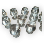Set Van 11 Vintage Jaren 60 Zilver Ombre Cognac Glazen thumbnail 7