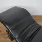 Adjustable Italian Leather Lounge Chair thumbnail 9