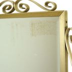 Hollywood Regency Spiegel Goudkleurig Metaal Facet Mid-Century 74Cm thumbnail 10