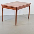 Vintage Teak Eettafel Deens Design Uitschuifbaar ‘60 Hout thumbnail 4