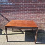 Vintage Wenge Eettafel Uitschuifbaar. thumbnail 4