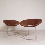 Set Van 2 Designstoelen In De Stijl Van Artifort, Leolux, Pierre Paulin thumbnail 2