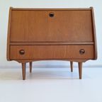 Small Danish Bar Cabinet In Teak Veneer thumbnail 3
