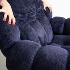 Vintage Fauteuil "Cloud" In Ribfluweel thumbnail 6