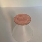 Vintage Ijscoupes Pastel Roze Glas 80'S / 90'S thumbnail 5