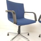 2 Artifort Bureaustoelen Blauw | Blauwe Bureaustoel Setprijs thumbnail 11