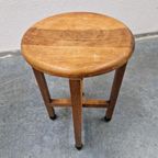 Antieke Plantentafel Art Nouveau Artdeco Vintage Tafeltje thumbnail 6