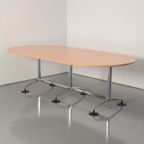 Solidesk Vergadertafel, Beuken Blad, 240 X 120 Cm, Vaste Hoogte Onderstel thumbnail 2