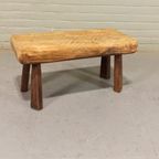 Vintage Wabi Sabi Rustieke Bijzettafel Plantentafel thumbnail 2