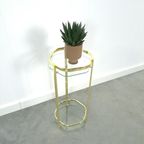 Messing Plantentafel Met Glazen Blad thumbnail 6