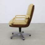Vintage Bureaustoel Vergaderstoel Leder Eugen Schmidt, 1960 thumbnail 3