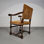 Matching Set / Castle Chairs / Neo Barok / Sheep Leather / 1900S thumbnail 8