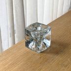 Set Of 3 Mismatched Heavy Glass Candle Holders thumbnail 5