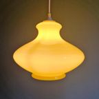 Vintage Gele Opaline Hanglamp, Jaren 70 thumbnail 4