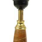 Vintage Tafellamp Onyx Marmer Messing Klassiek Sixties thumbnail 9