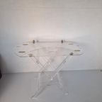 Vintage Butler Tafel Regency Perspex Acrylic Design. thumbnail 7