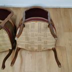 Set Brocante Vintage Franse Louis Xv Stoeltjes, Fauteuils Set Prijs thumbnail 19