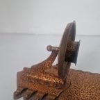 Amsterdamse School Wandkandelaar Arts And Crafts Gehamerd thumbnail 3