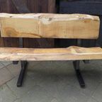 Prachtige Boomstam Tuinbank 220 Cm thumbnail 13