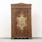 Antieke Beschilderde Bruidskast 1795 thumbnail 6