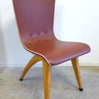 Mooie Set Van 4 Zwarte Retro Vintage Spijlen Stoelen thumbnail 10